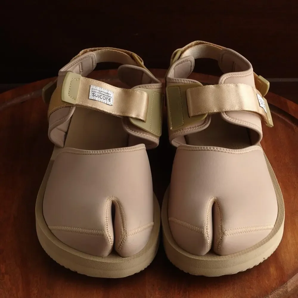 Suicoke Sandals Mens Size 12 Beige BITA-V Sport Split Toe Vibram Casual Shoes